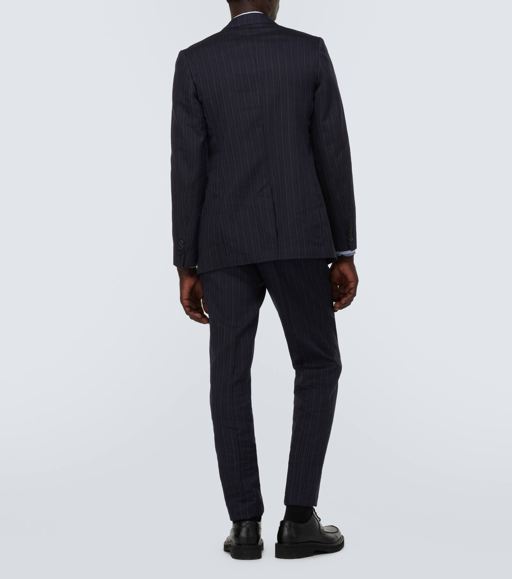 Pinstripe cotton-blend suit - 3