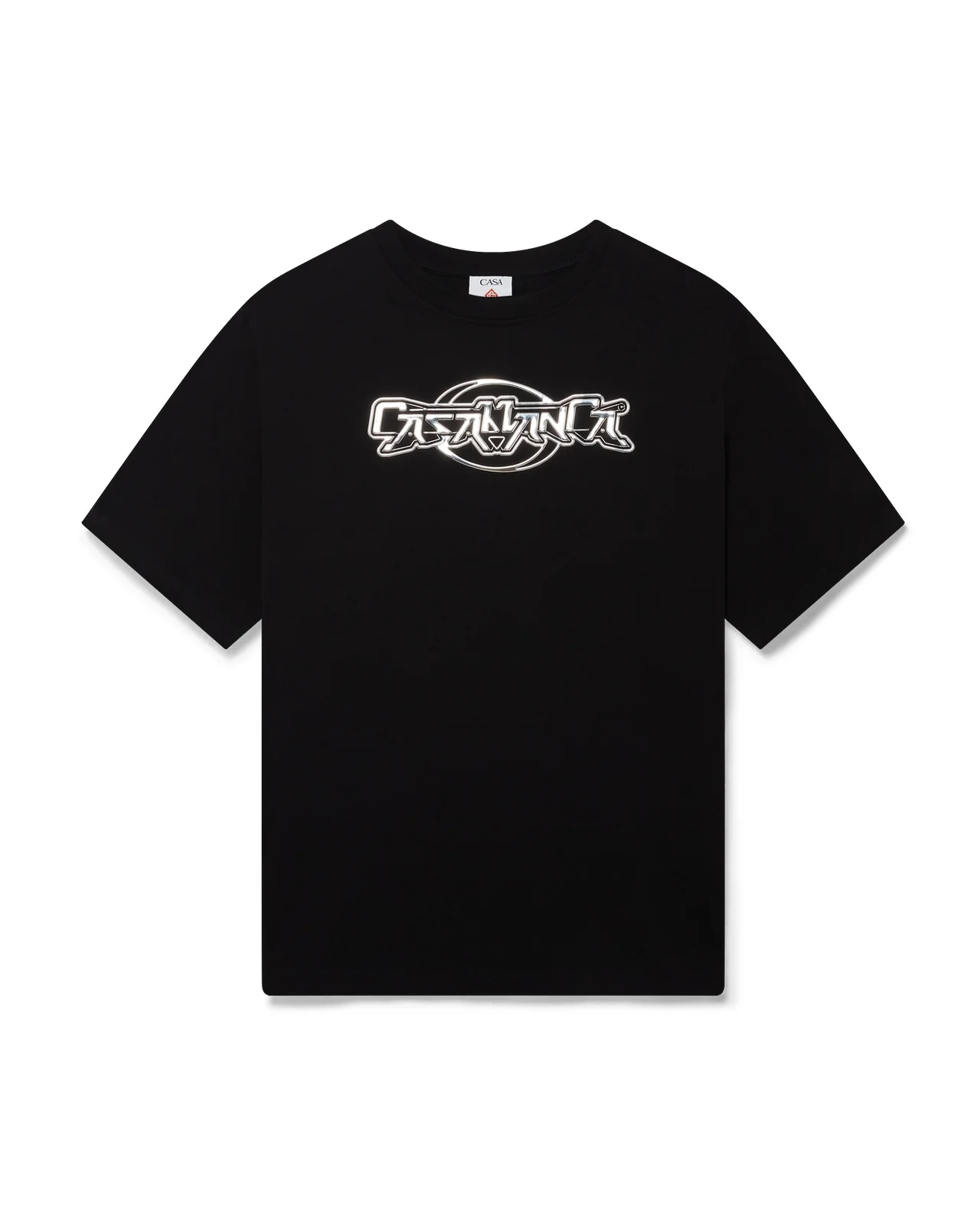 Casablanca Chrome Oversized Short Sleeve T-Shirt | Casablanca Paris - 1