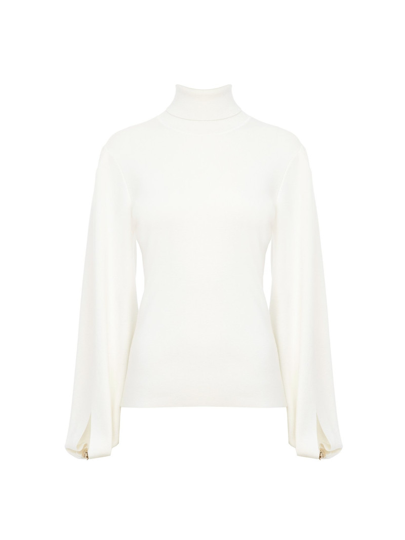 FITTED MOCK-NECK SWEATER 1