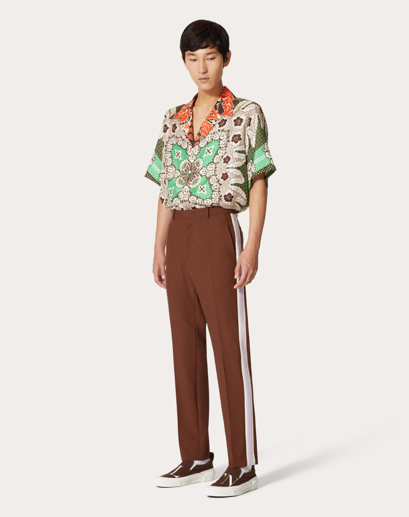 Valentino SILK TWILL BOWLING SHIRT WITH VALENTINO BANDANA FLOWER PRINT outlook