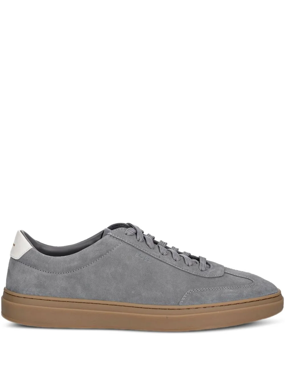 suede leather low-top sneakers - 1