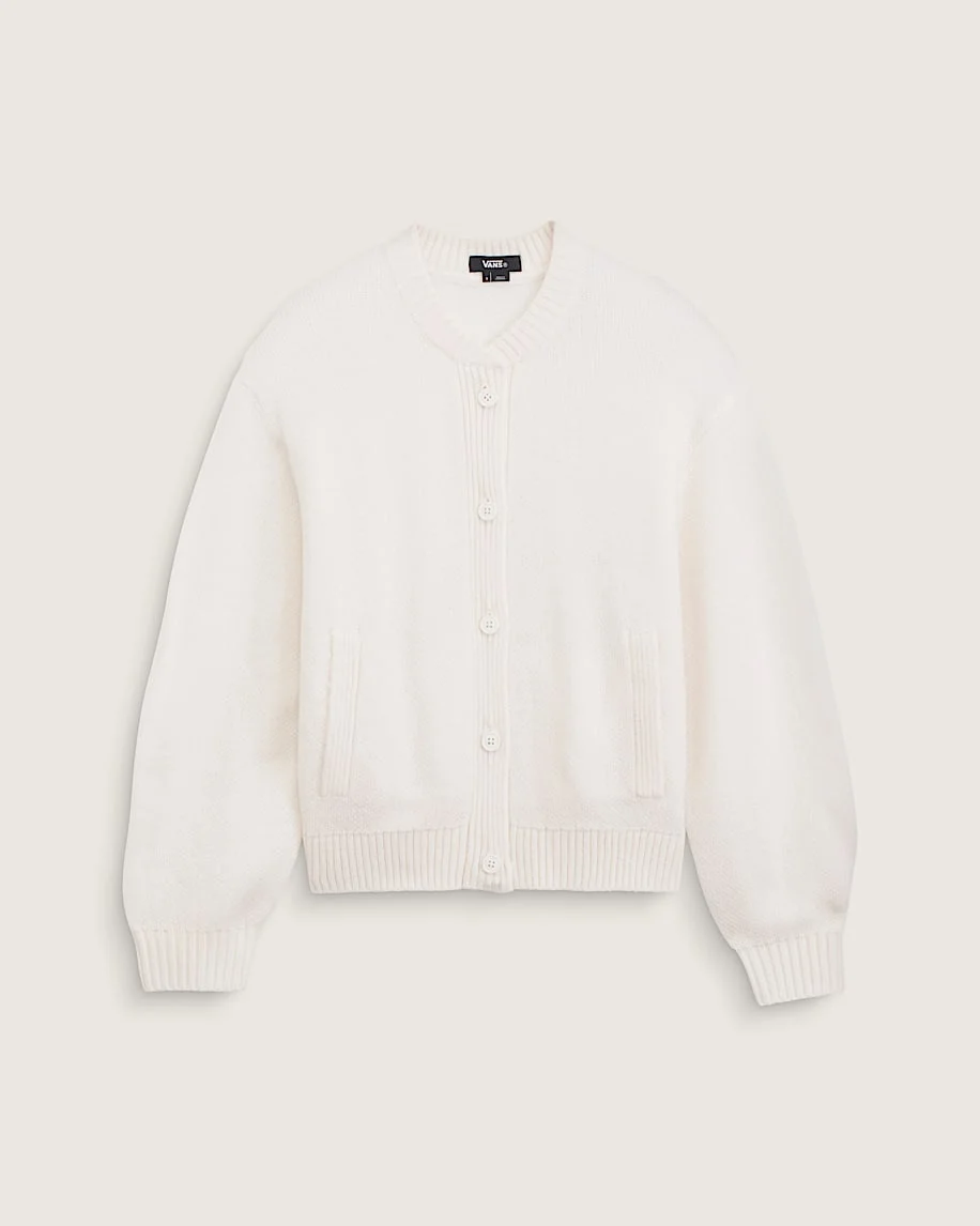 Teddy Round Neck Cardigan - 1