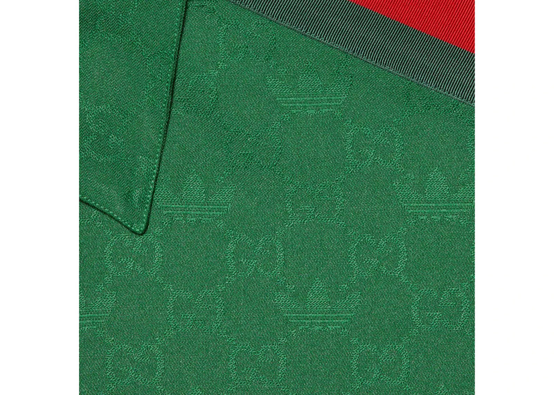 GUCCI Gucci x adidas GG Trefoil Jacquard Shirt Green outlook