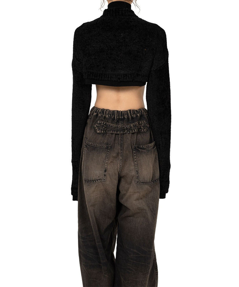 Layered Cropped Knit Cardigan 5