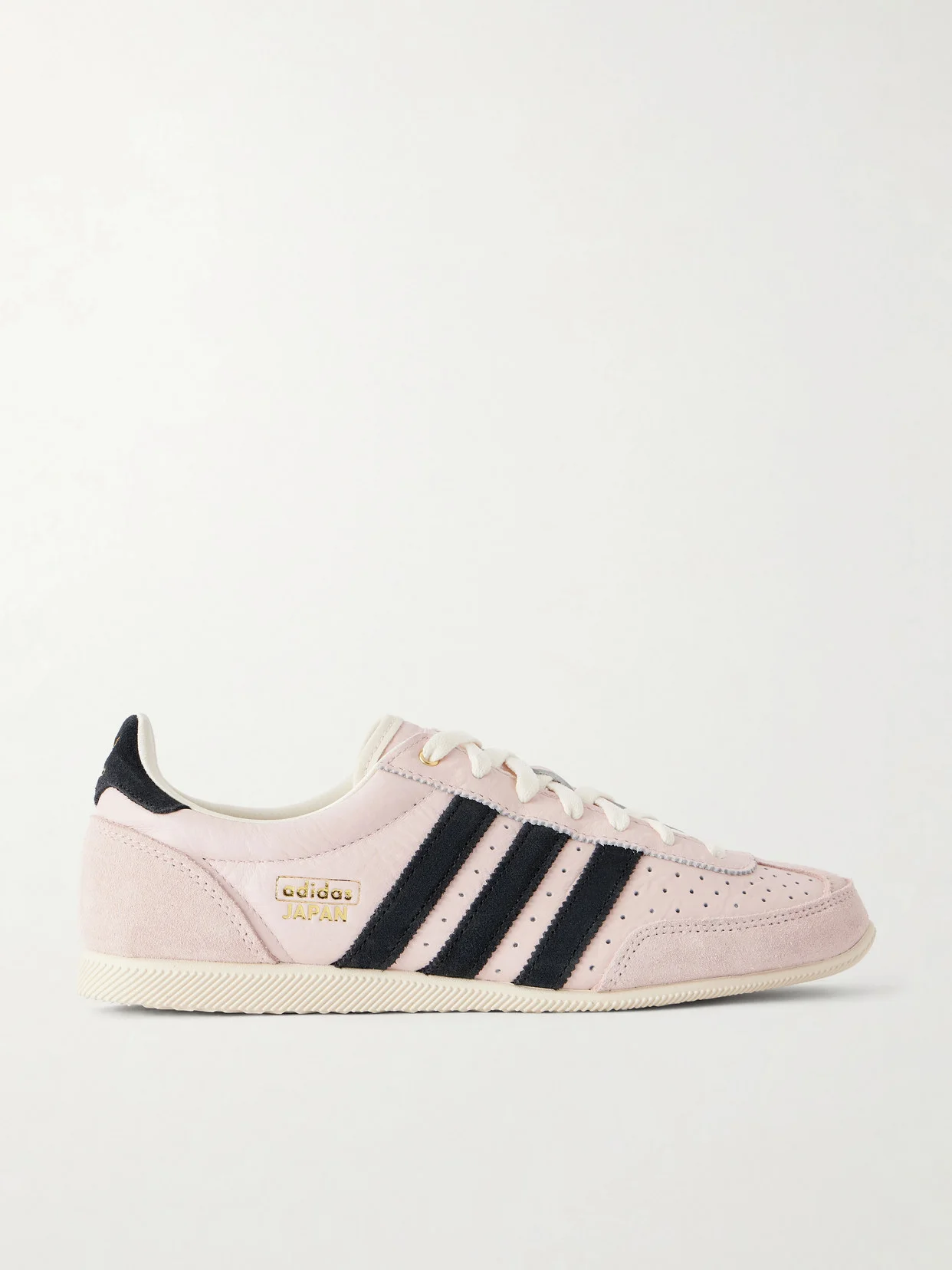Japan Lace-up Suede-trimmed Leather Sneakers - 1