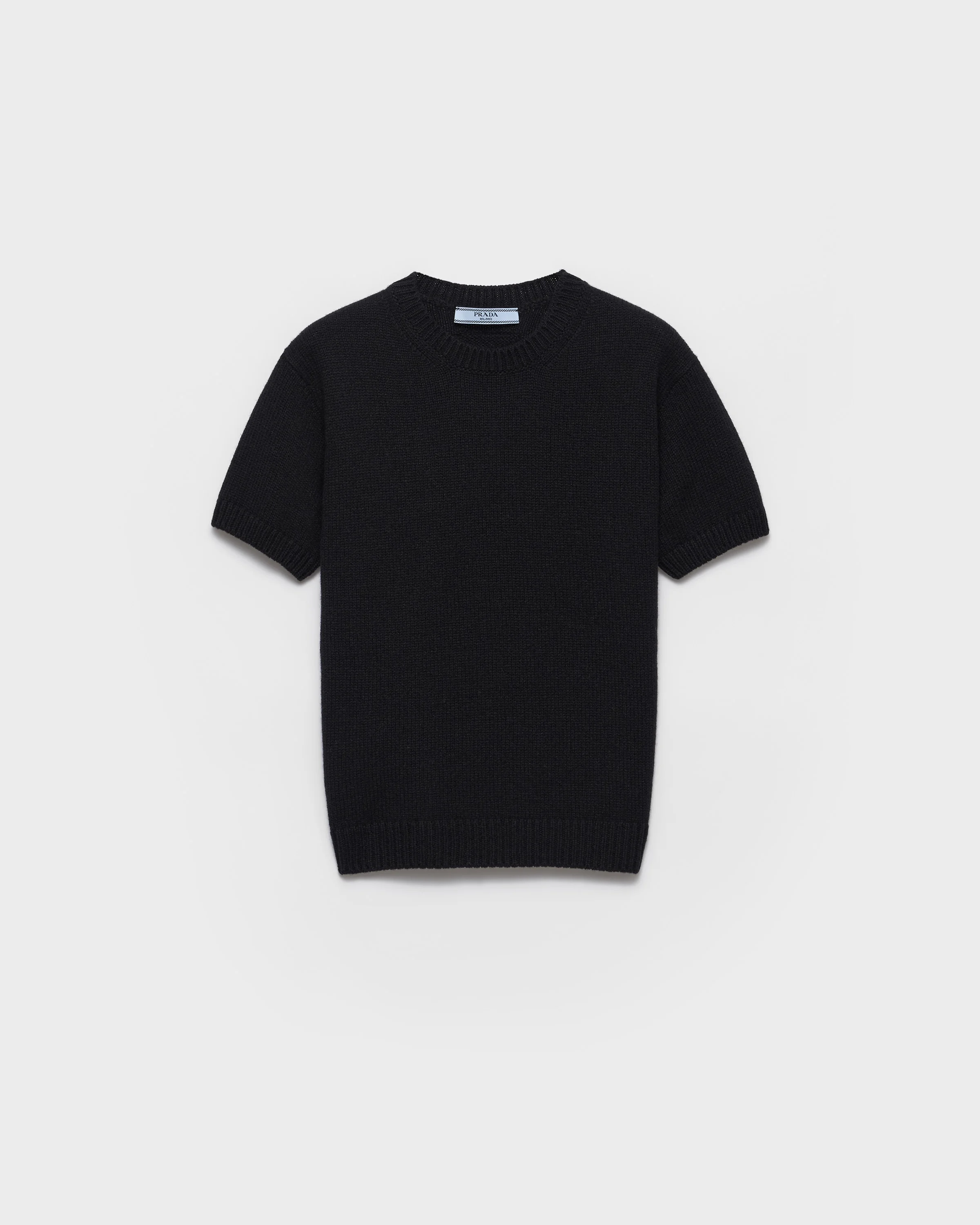 Short-sleeved cashmere sweater - 1