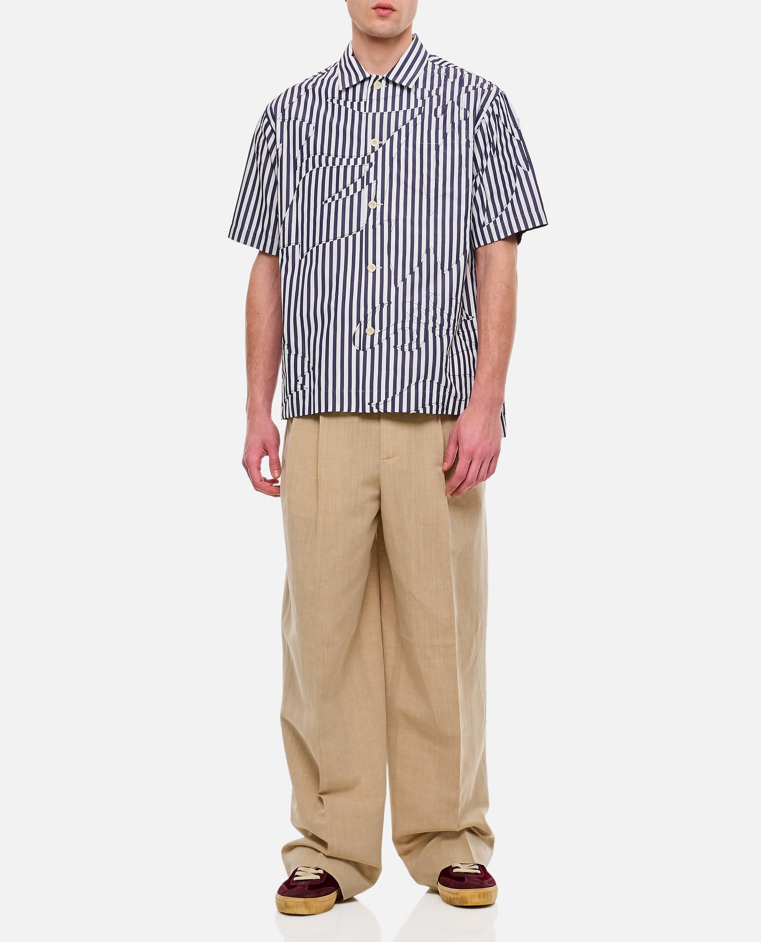 Short-Sleeve Striped Shirt - 2