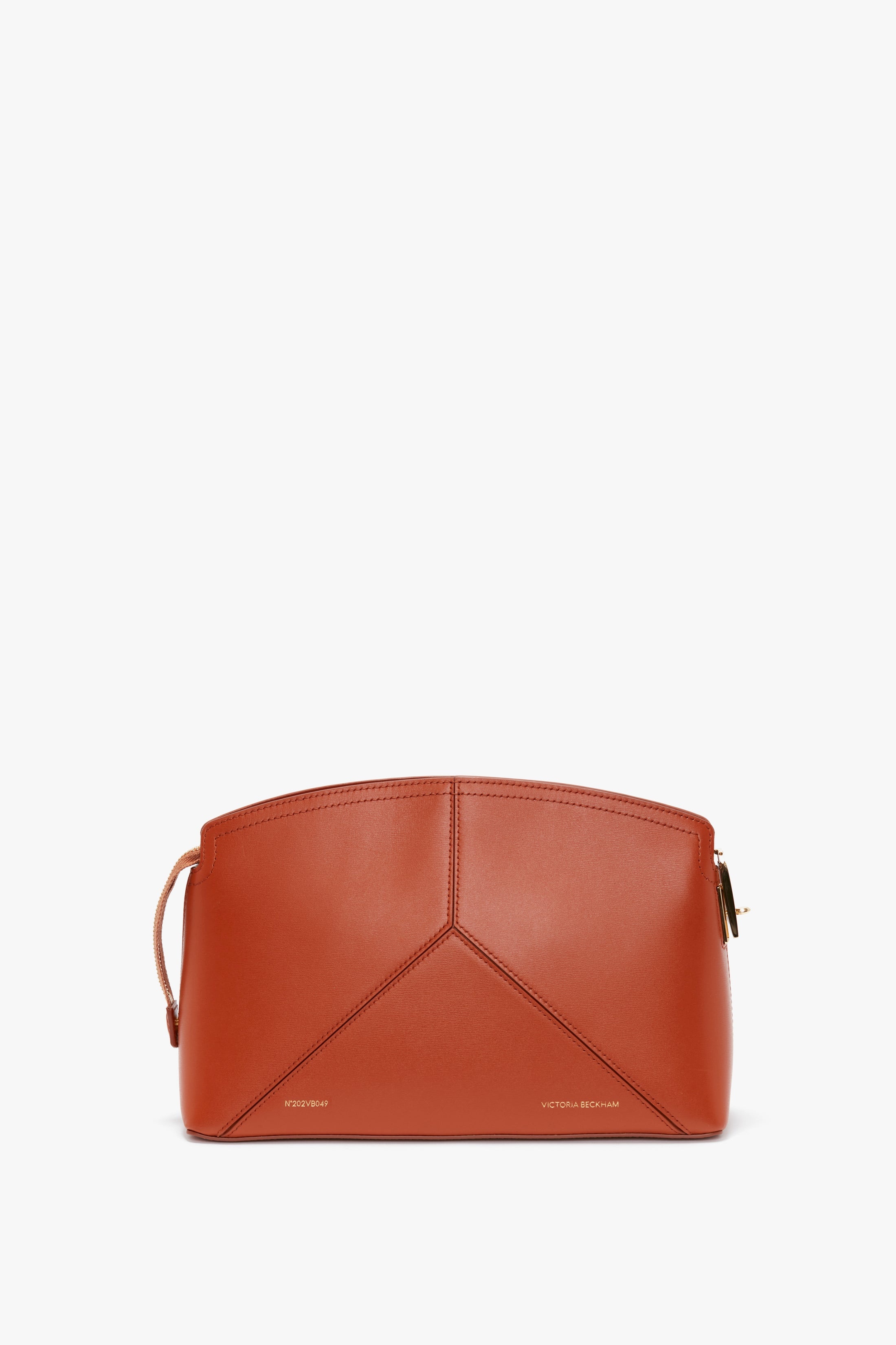 Victoria Clutch Bag In Tan Leather - 1