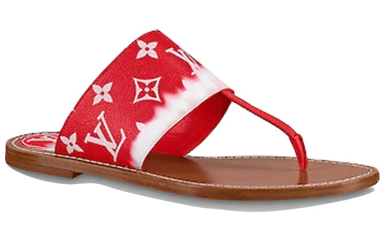 (WMNS) LOUIS VUITTON Palma Slides 'Red Monogram' 1A7TRA - 2