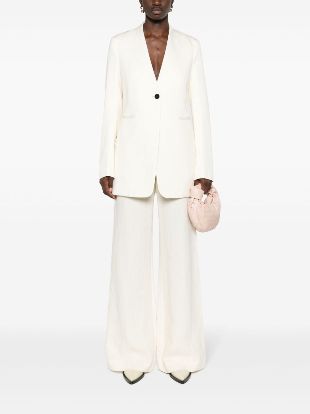 single-breasted wool blazer - 2