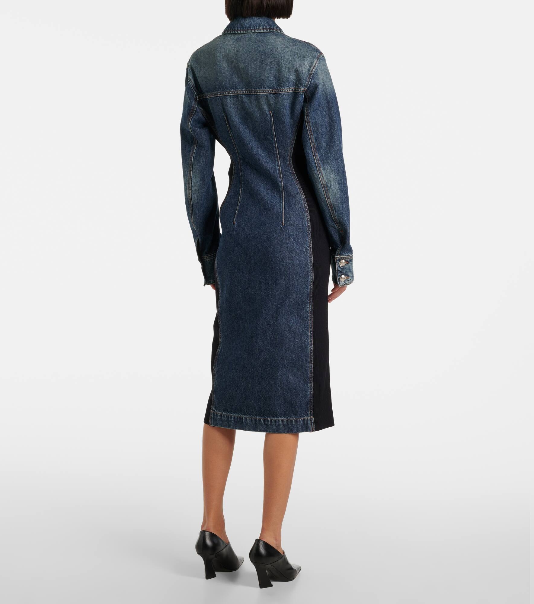Fiorito denim midi dress - 3