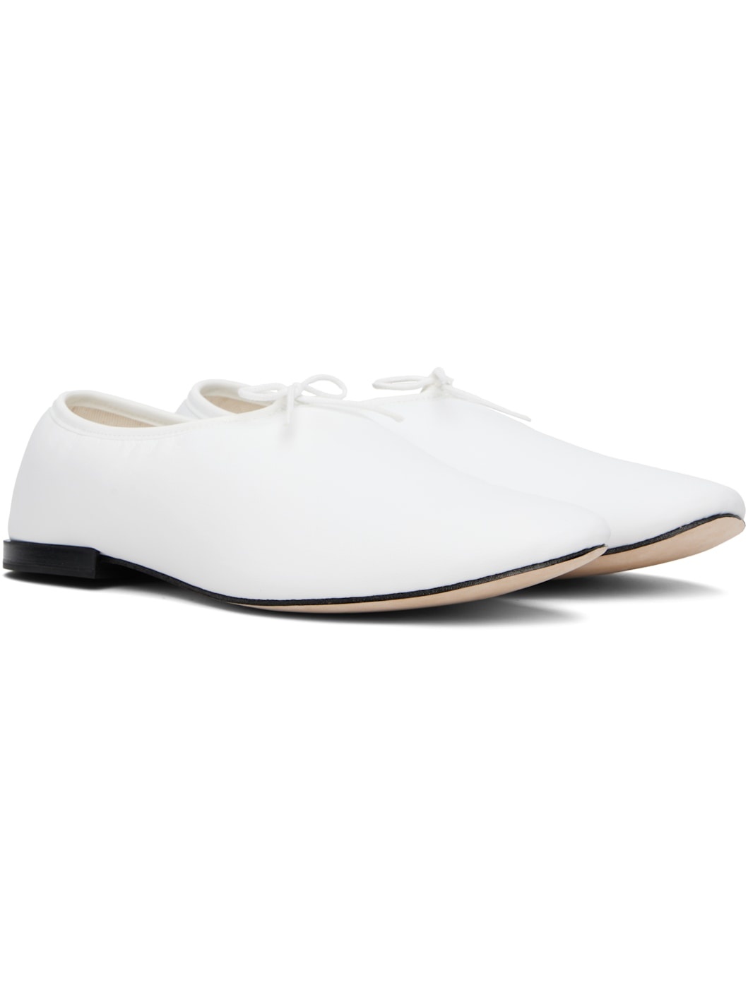 White Lucien Ballet Loafers - 4