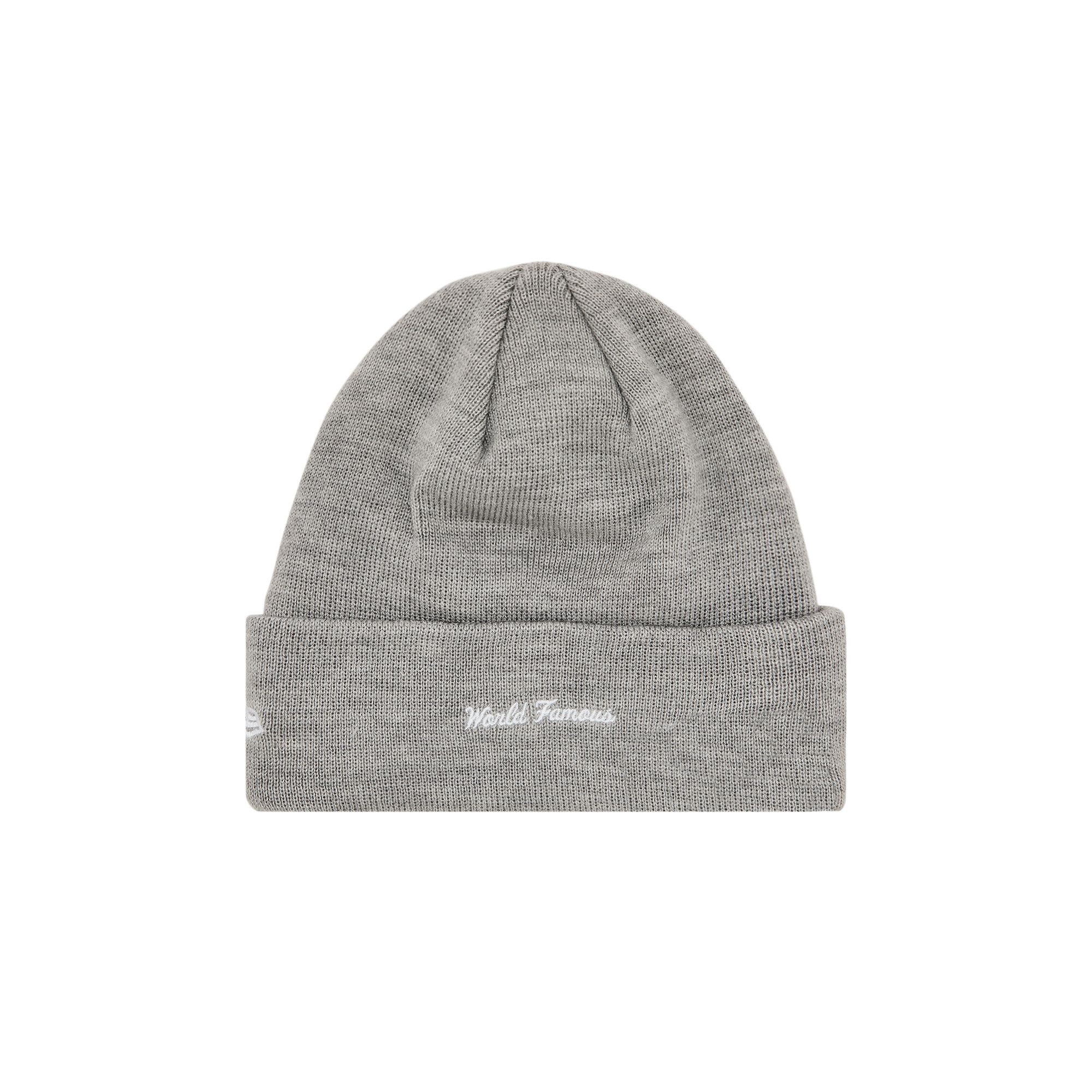 Supreme x New Era Box Logo Beanie 'Heather Grey' - 2