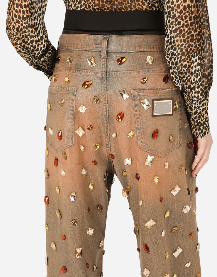 Jeans with rhinestone details - 5