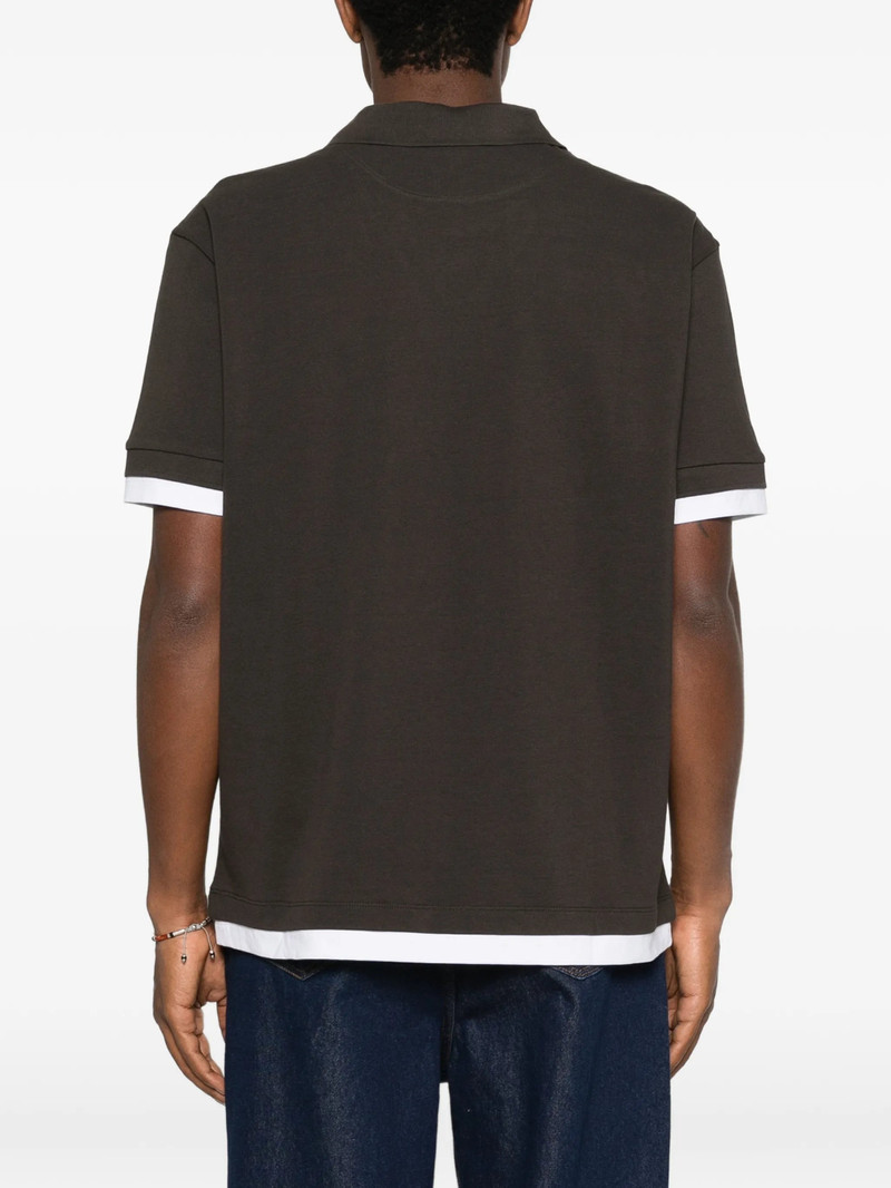 7 For All Mankind Layered-effect Polo Shirt 4