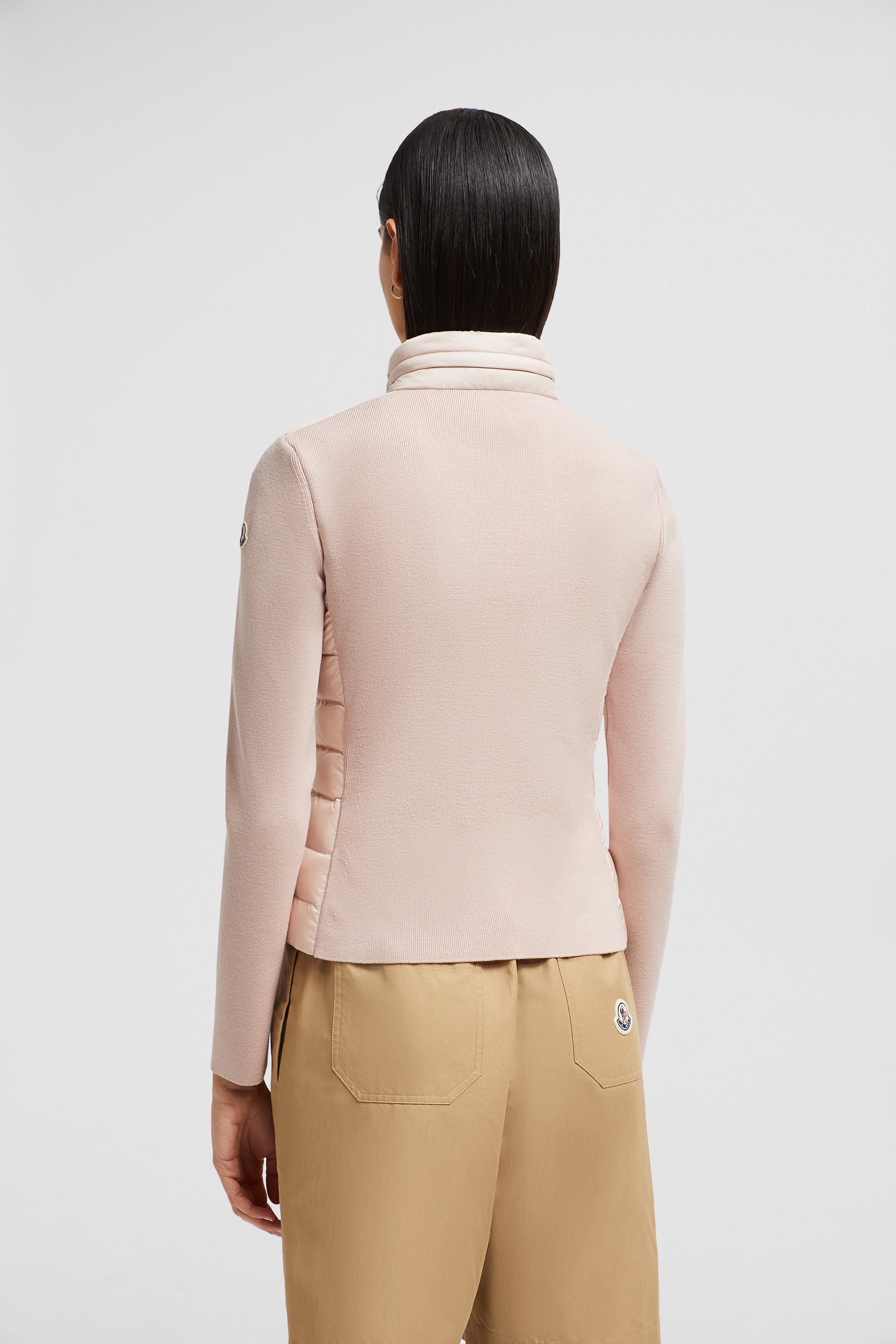 Padded Wool Zip-Up Cardigan - 5