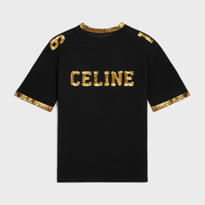 CELINE Celine 16 embroidered T-shirt in jersey mesh outlook
