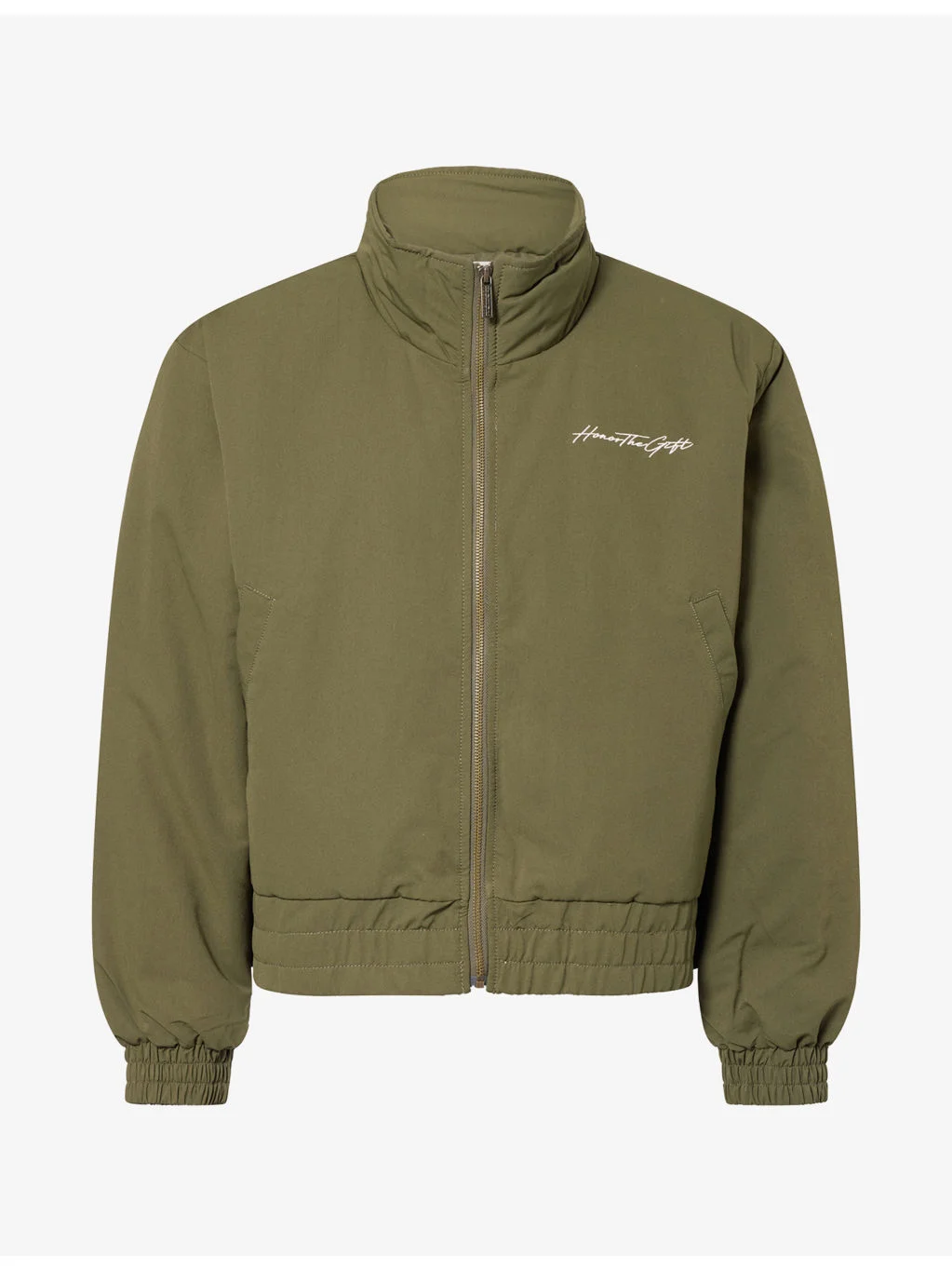Script Logo-Graphic Woven Puffer Jacket - 1