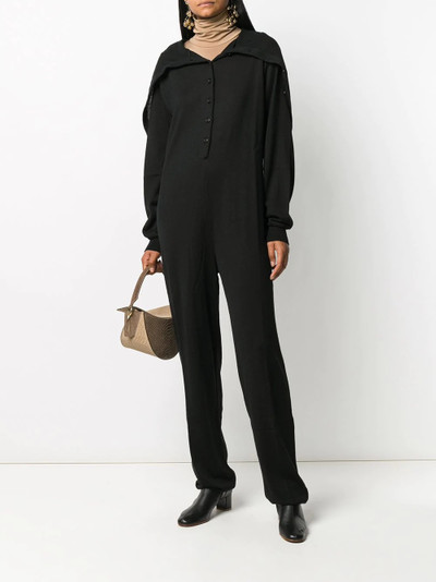 Lemaire draped neck wide-fit jumpsuit outlook