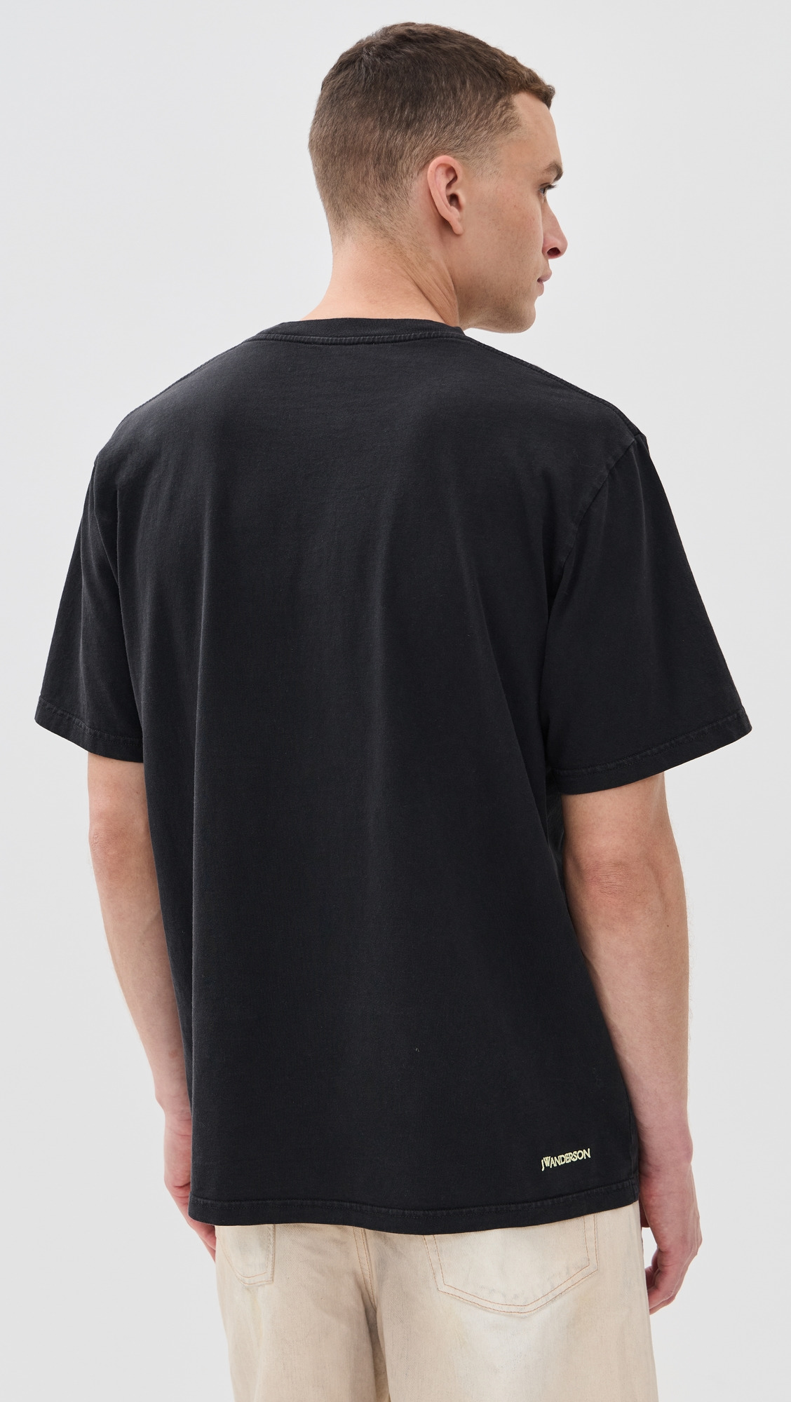 Contrast Embroidery Tee - 2