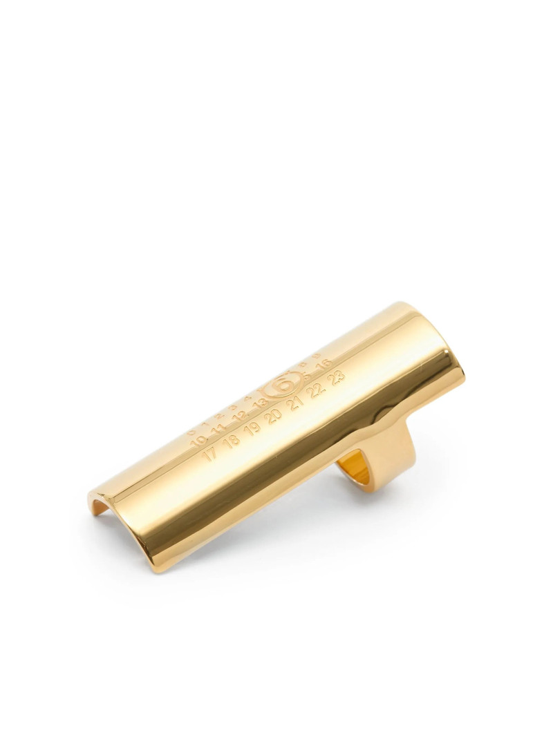 Mm6 Maison Margiela Engraved Open-band Ring 4