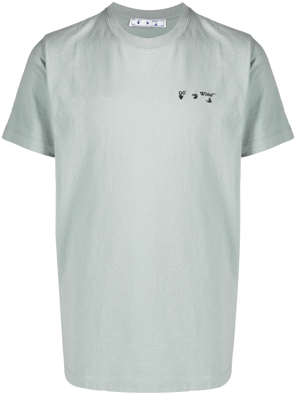 logo-embroidered cotton T-shirt - 1