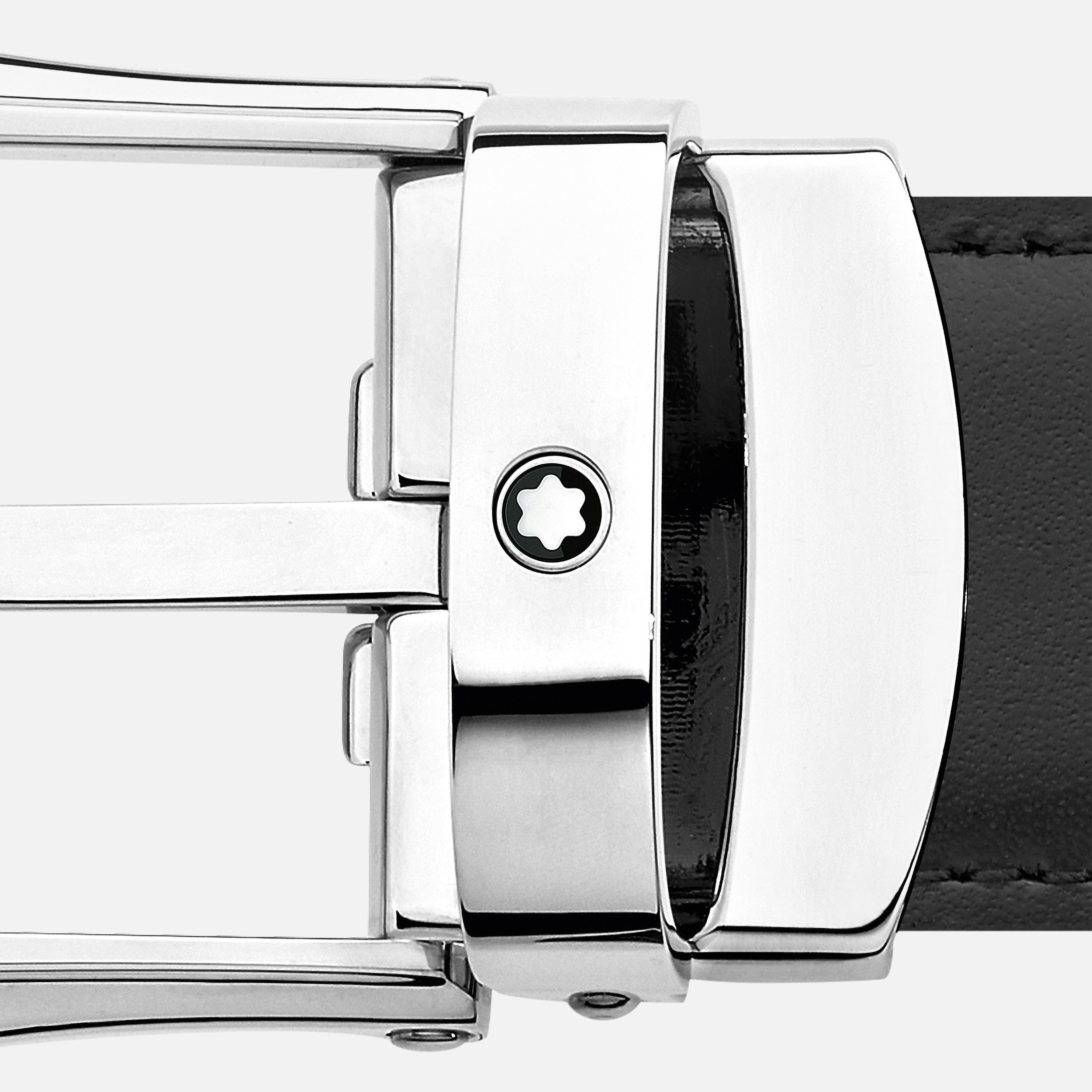 Black/brown 30 mm reversible leather belt - 4