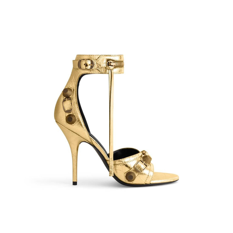 Women's Cagole 110mm Sandal Metallized in Gold 1