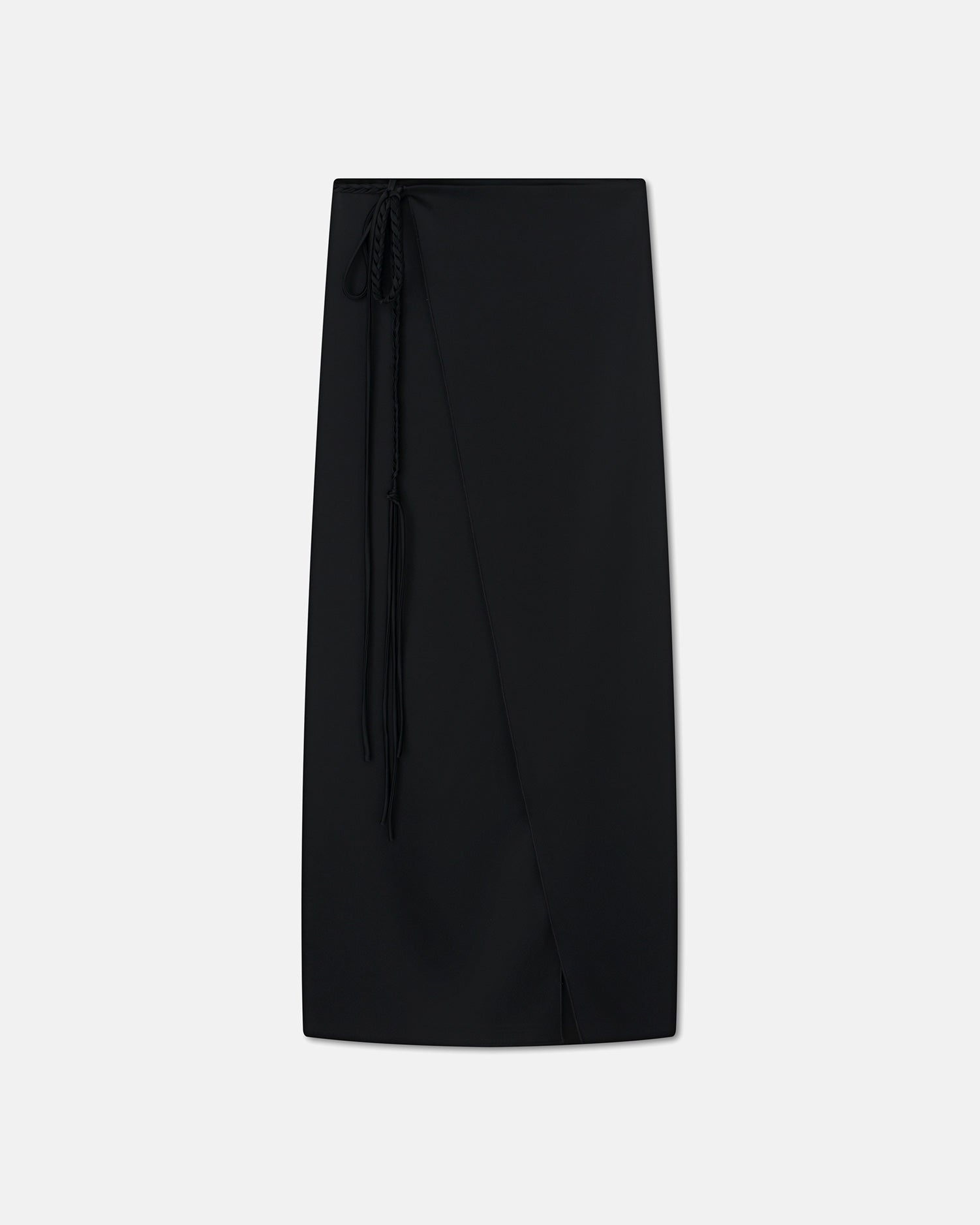 Slip Satin Wrap Skirt - 1