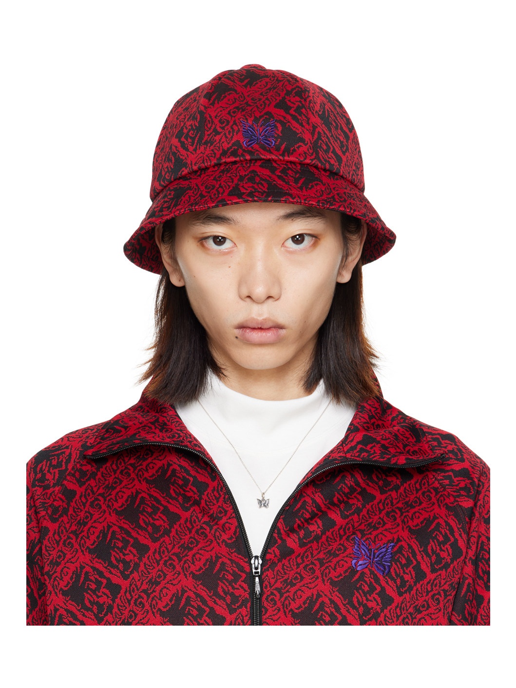 Red Bermuda Bucket Hat - 1