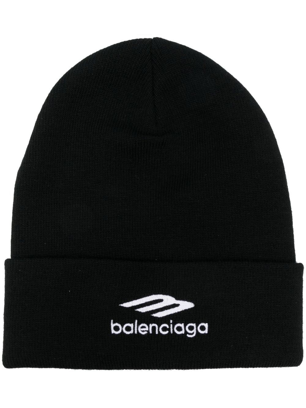 logo-embroidered sports-icon beanie - 1