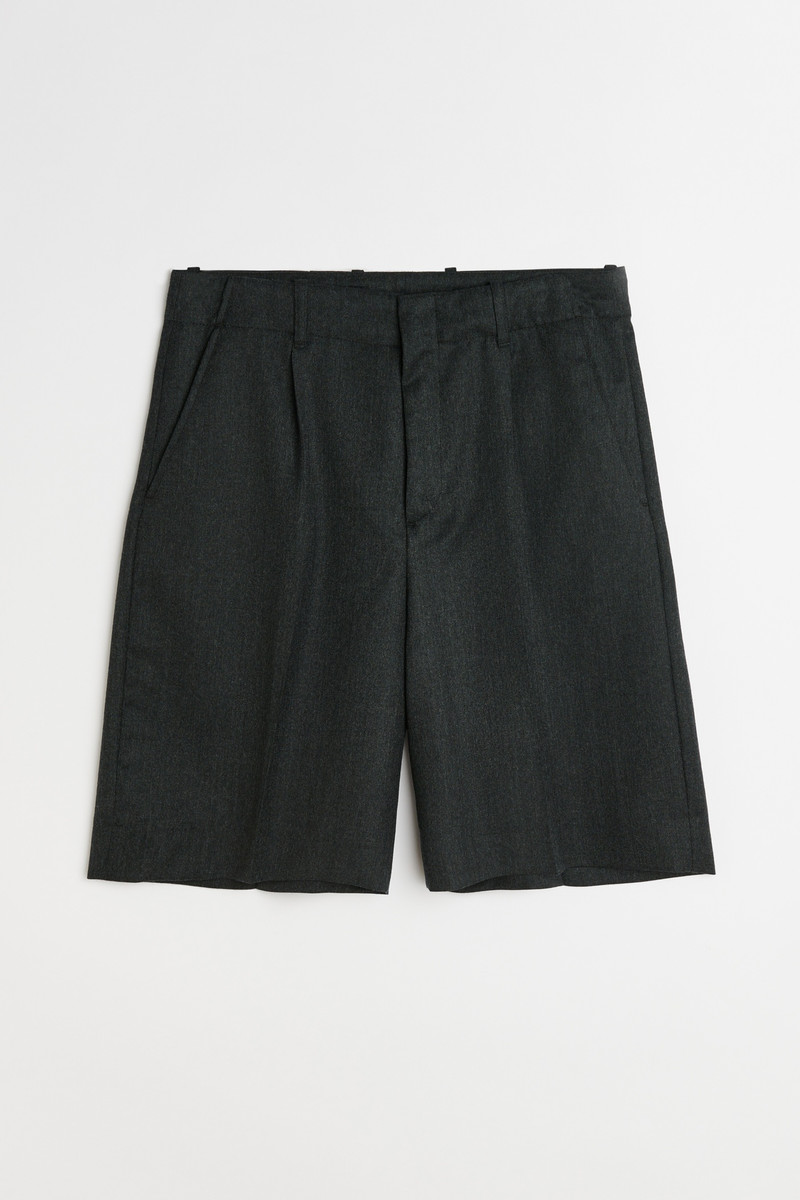 Borrowed Shorts 프리미엄 숯 사무실 모직 1