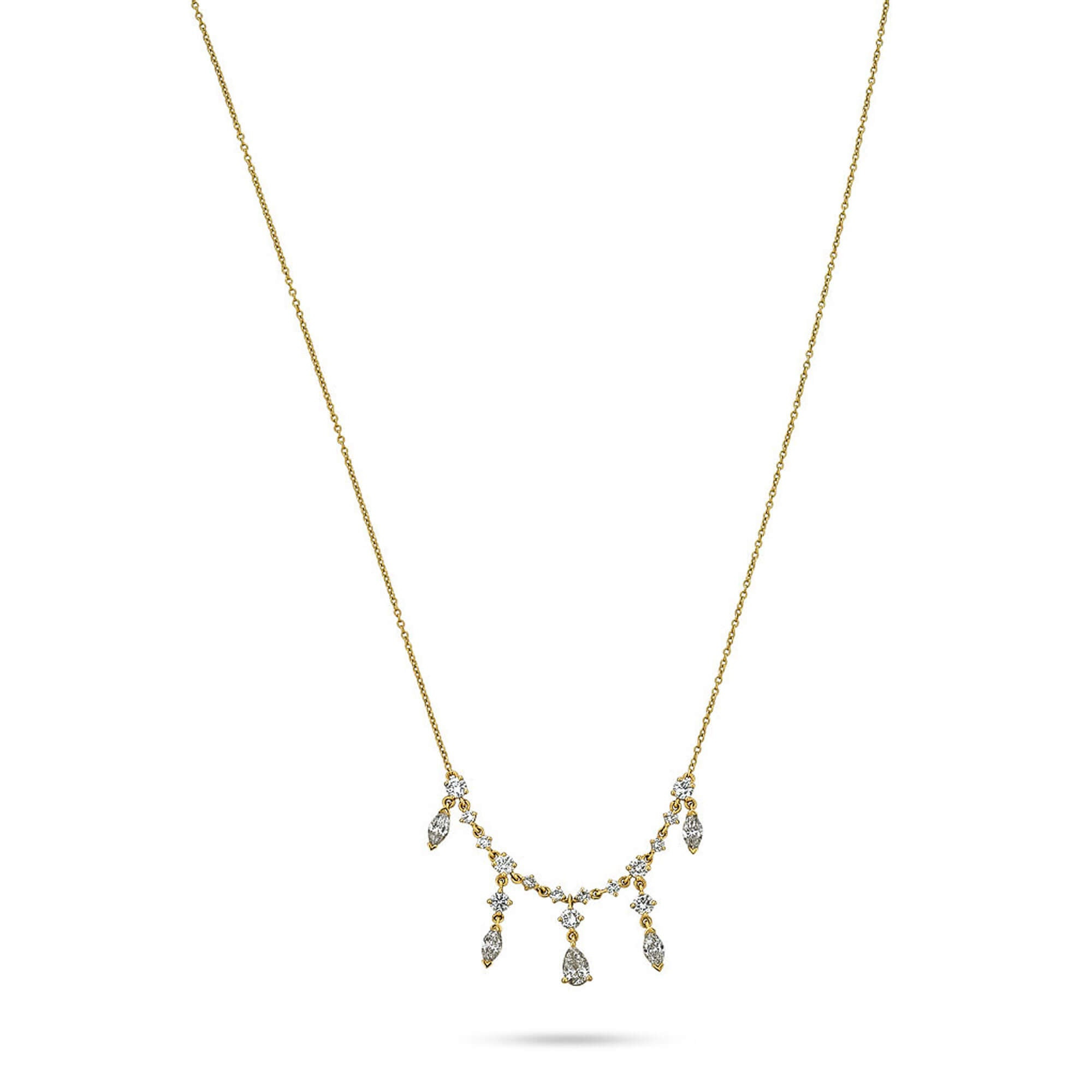 LAB-Created Diamond Dangle Choker - 3