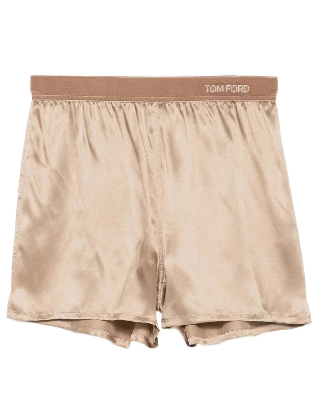 SILK SHORTS WITH VELVET BAND - 1