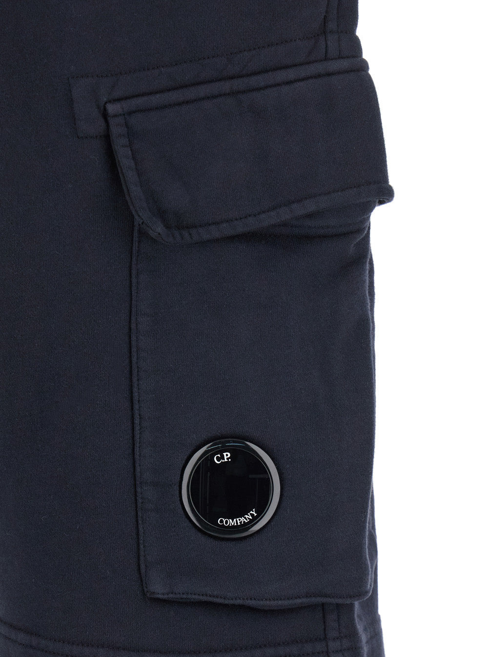 C.P. Company Men Blue Shorts With Lens Motif On The Leg In Cotton Man - 3