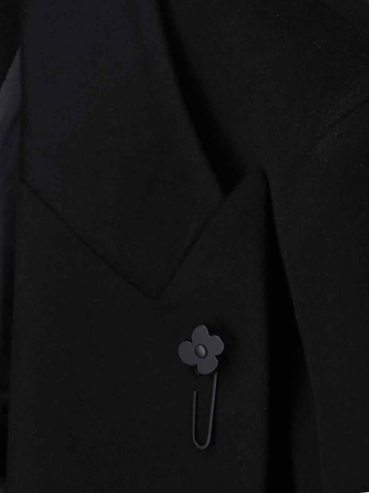 DOUBLE-BREASTED VIRGIN WOOL COAT - 4