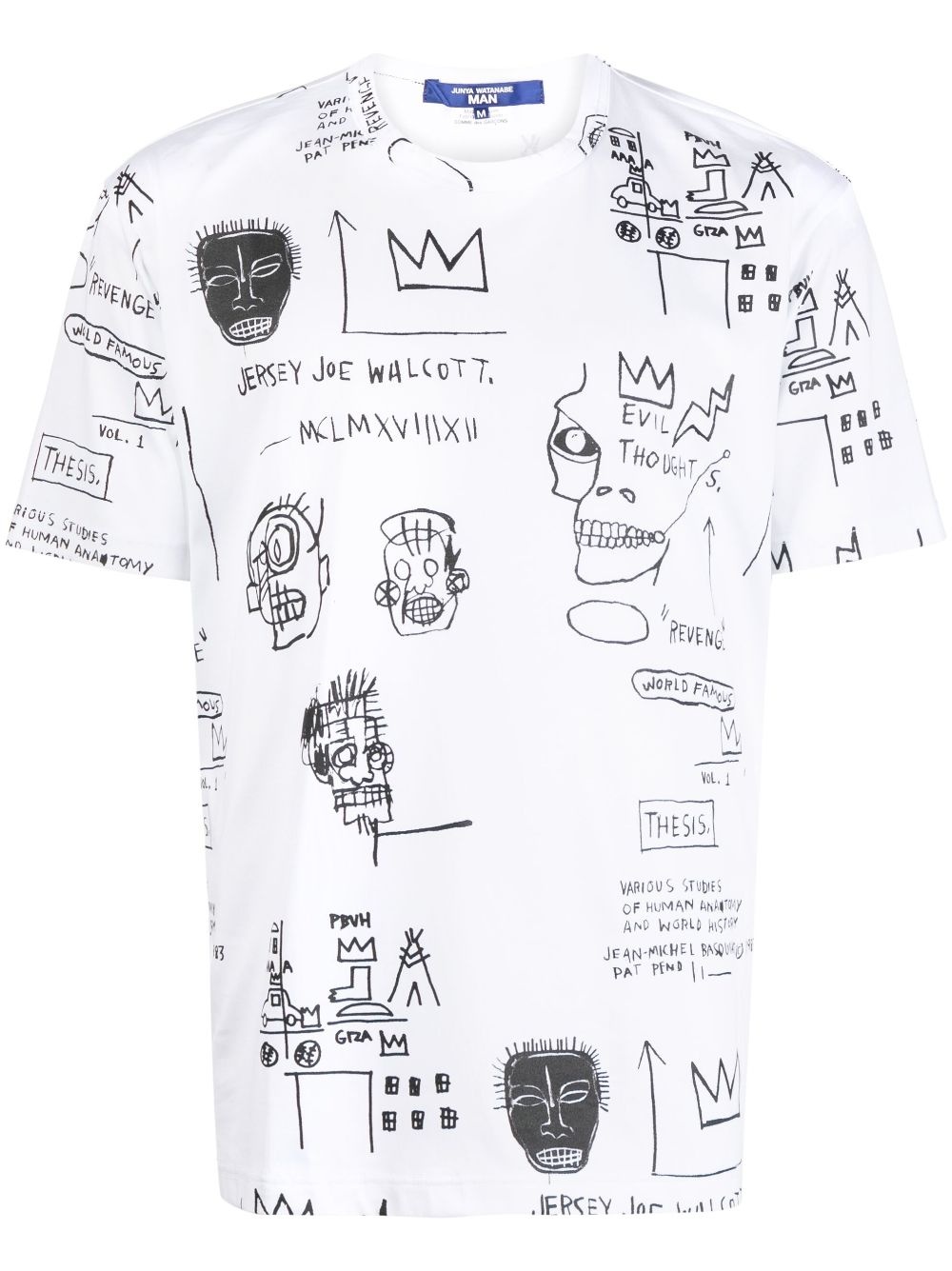 x Basquiat graphic-print cotton T-shirt - 1