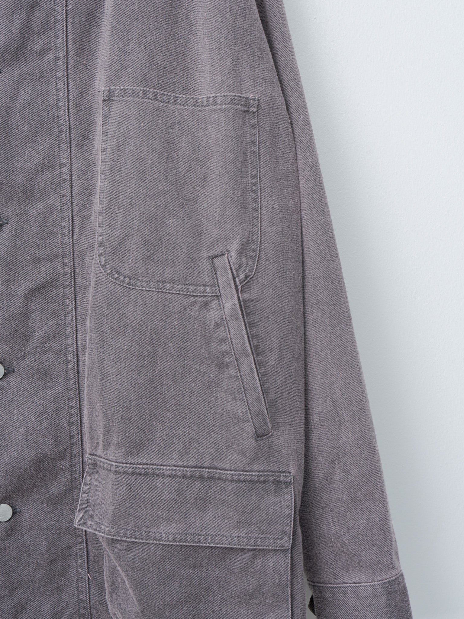 Cotton Cut-Off Coverall Jacket - Dusty Pink - 7