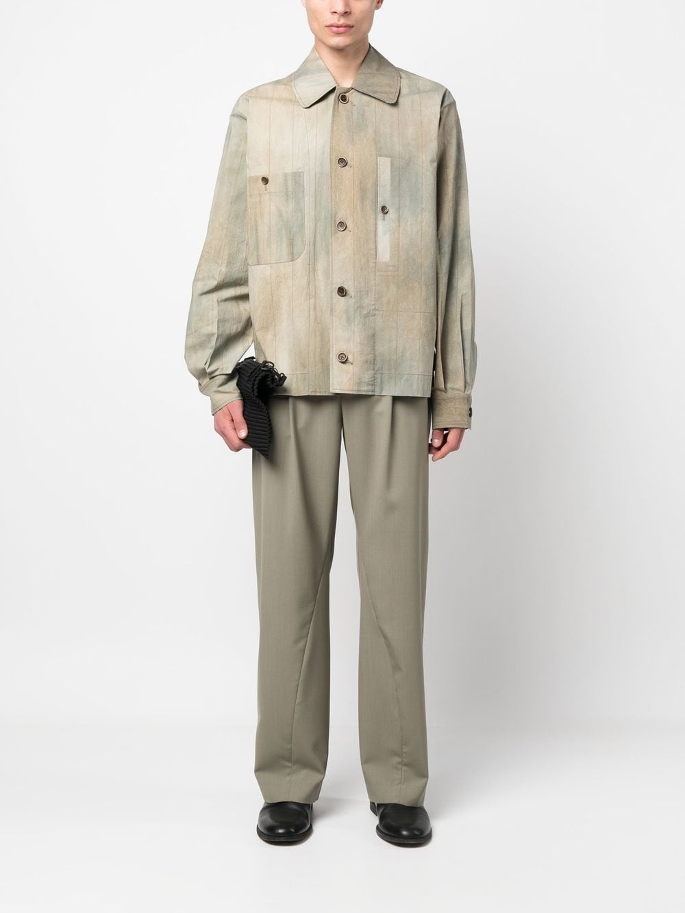 faded-effect long-sleeve shirt - 2