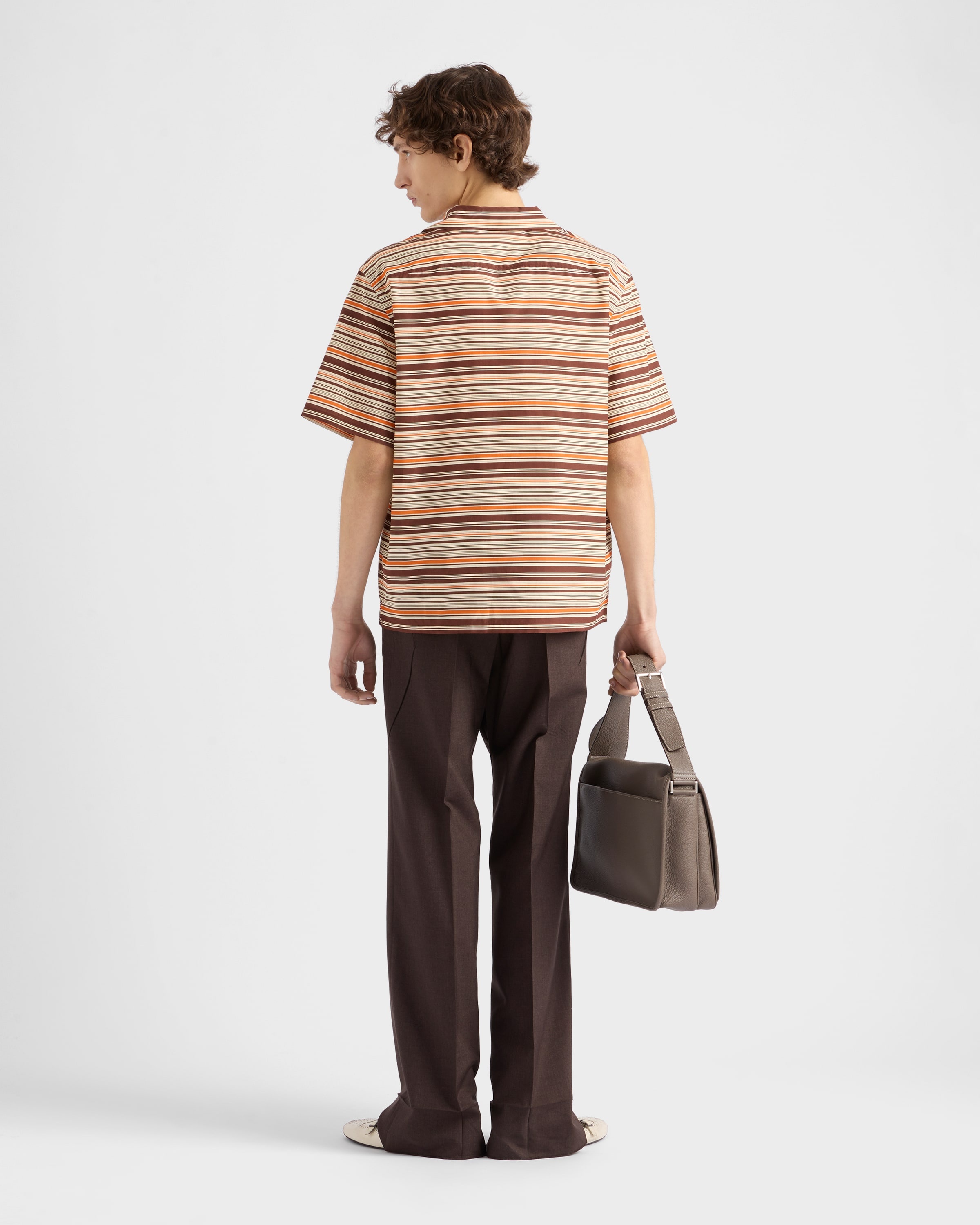 Striped cotton bowling shirt - 5