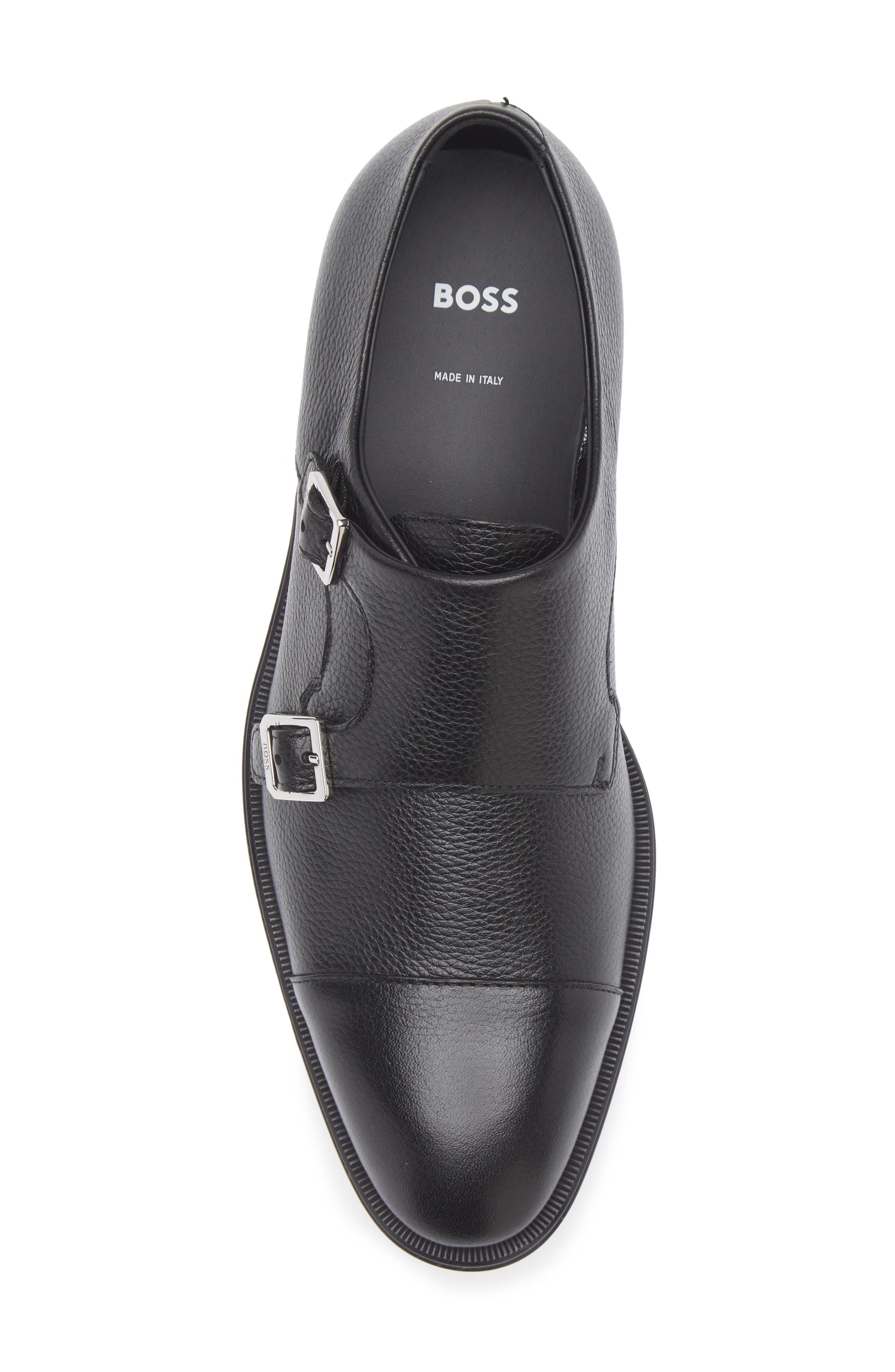BOSS Derrek Double Monk Strap Shoe in Black at Nordstrom - 5