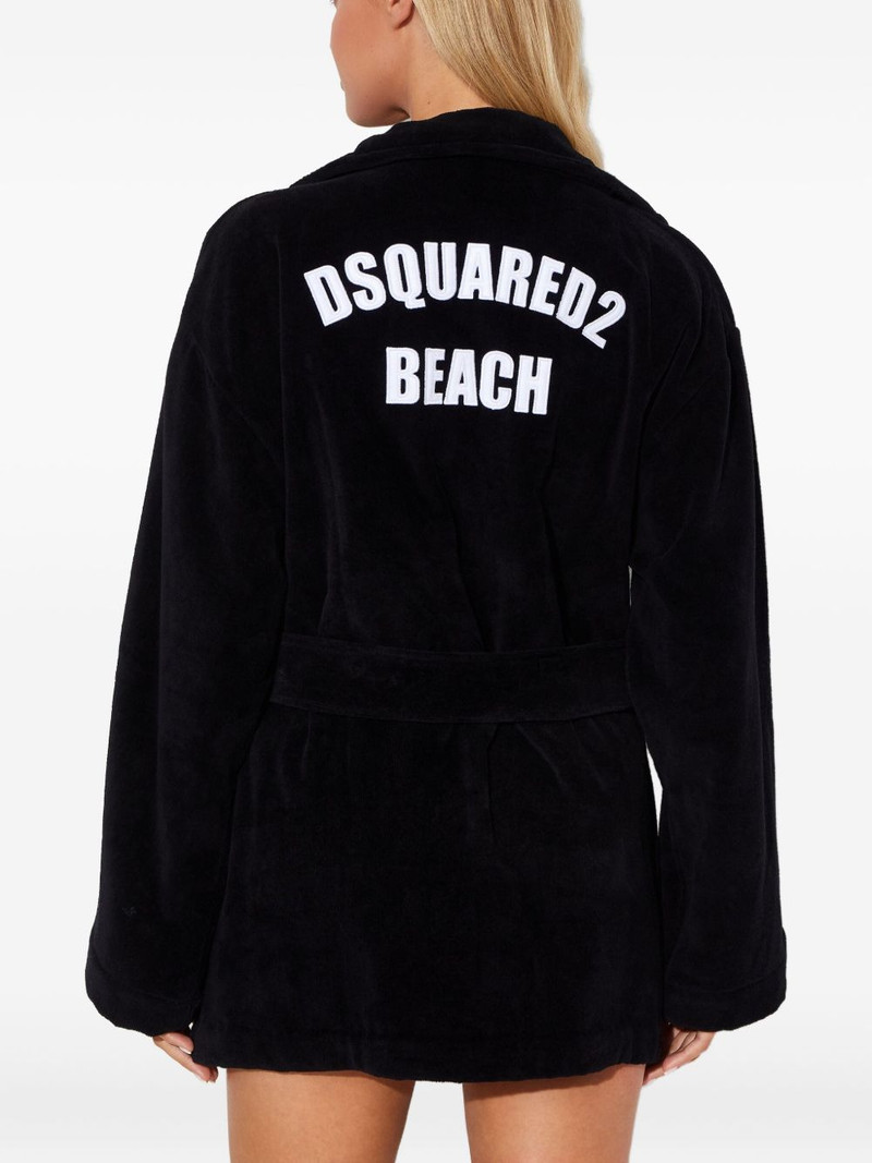 logo belted cover-up 3