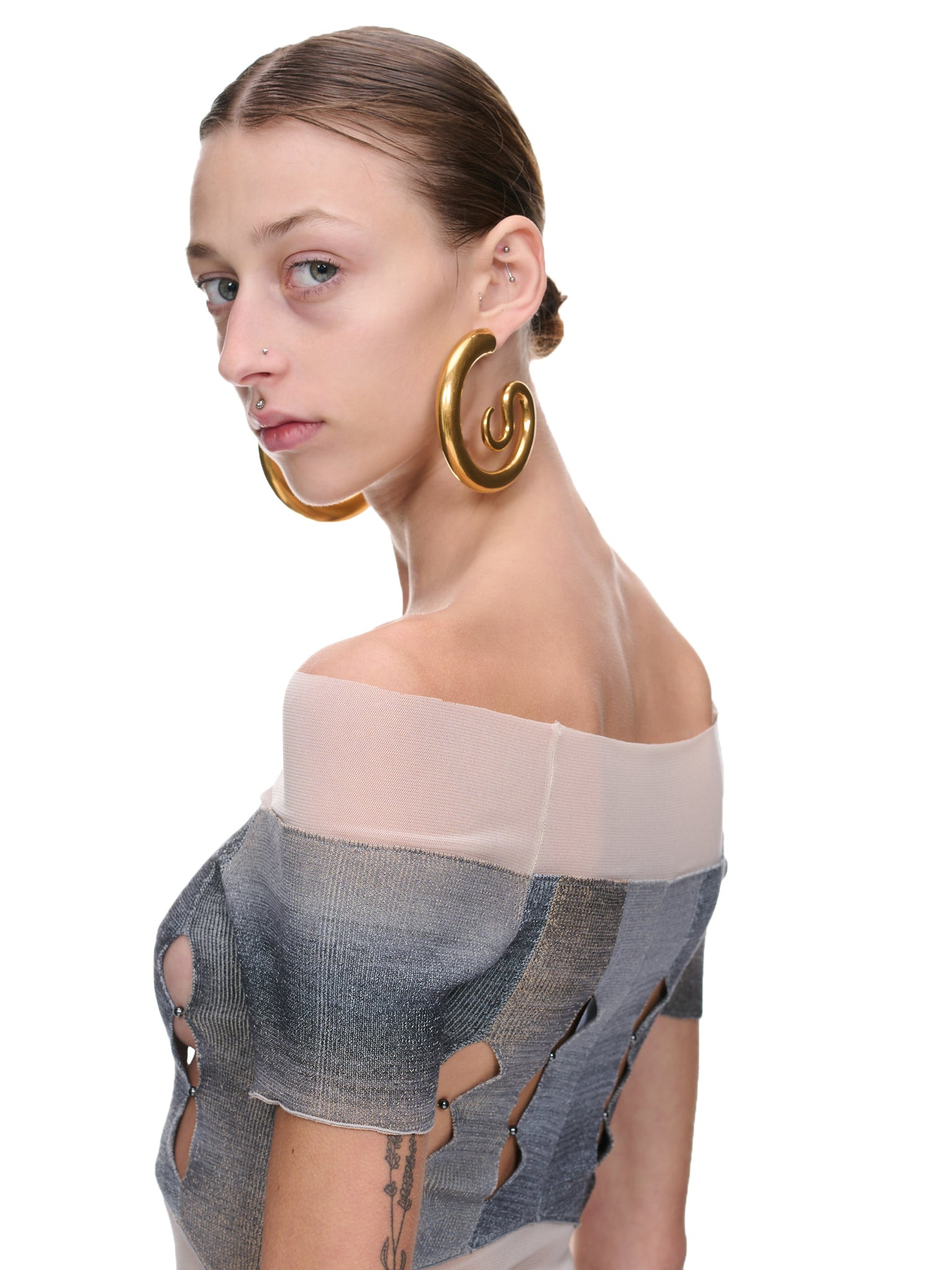Space-Dye Mesh Bodysuit - 5