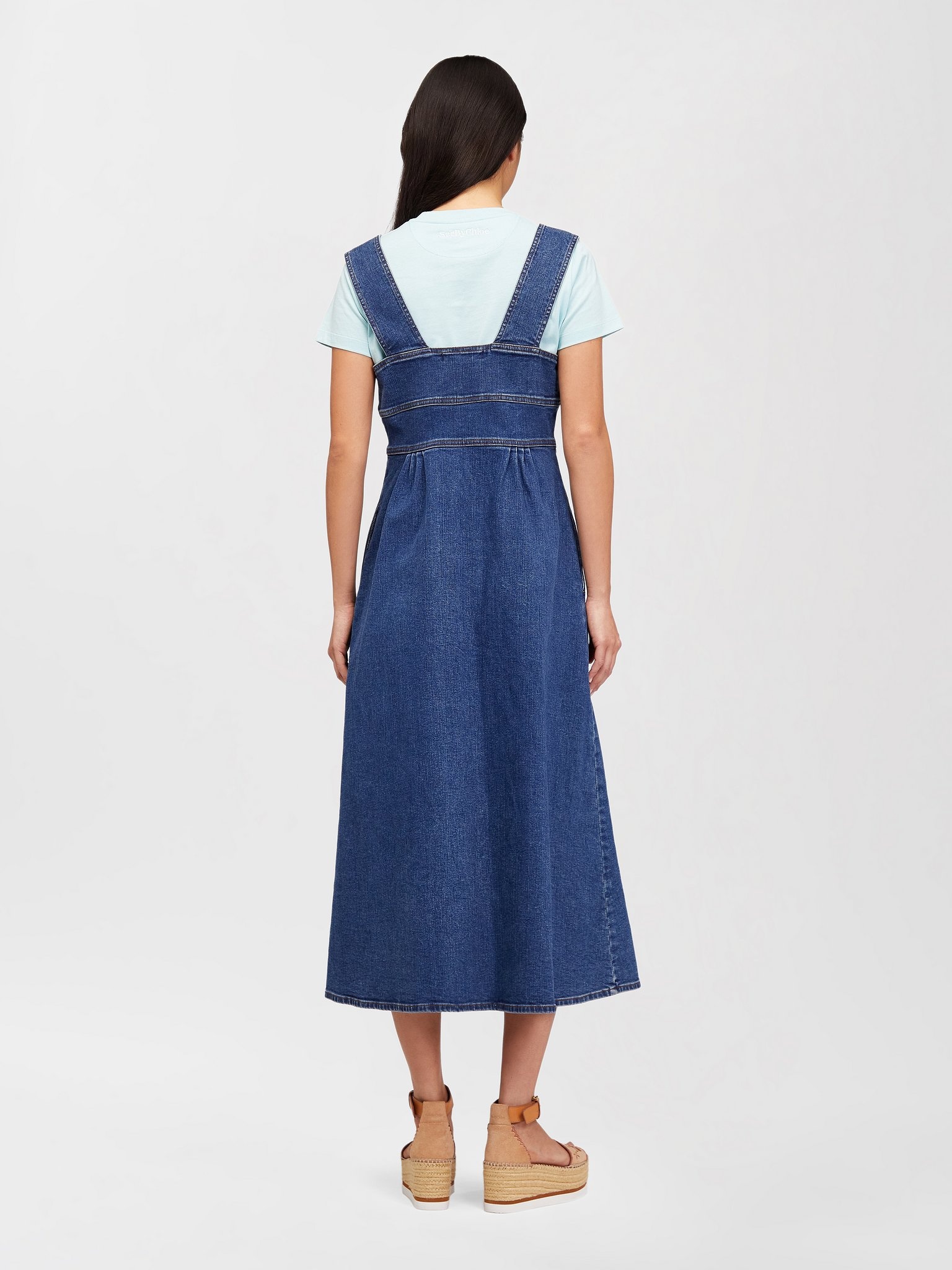 PINAFORE DENIM DRESS - 3