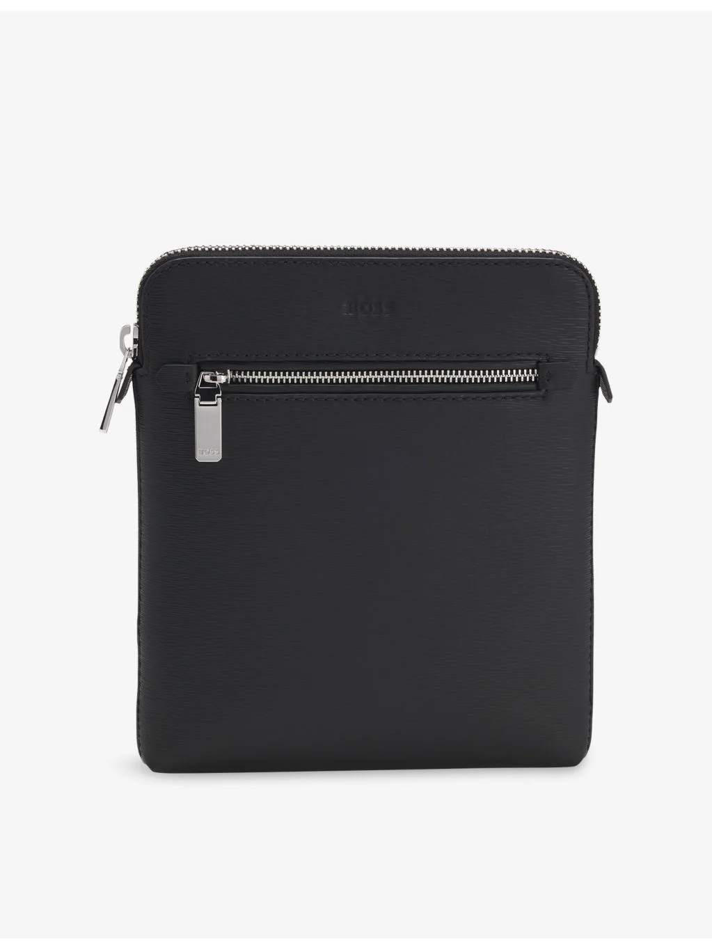 Logo-Debossed Leather Cross-Body Bag - 1