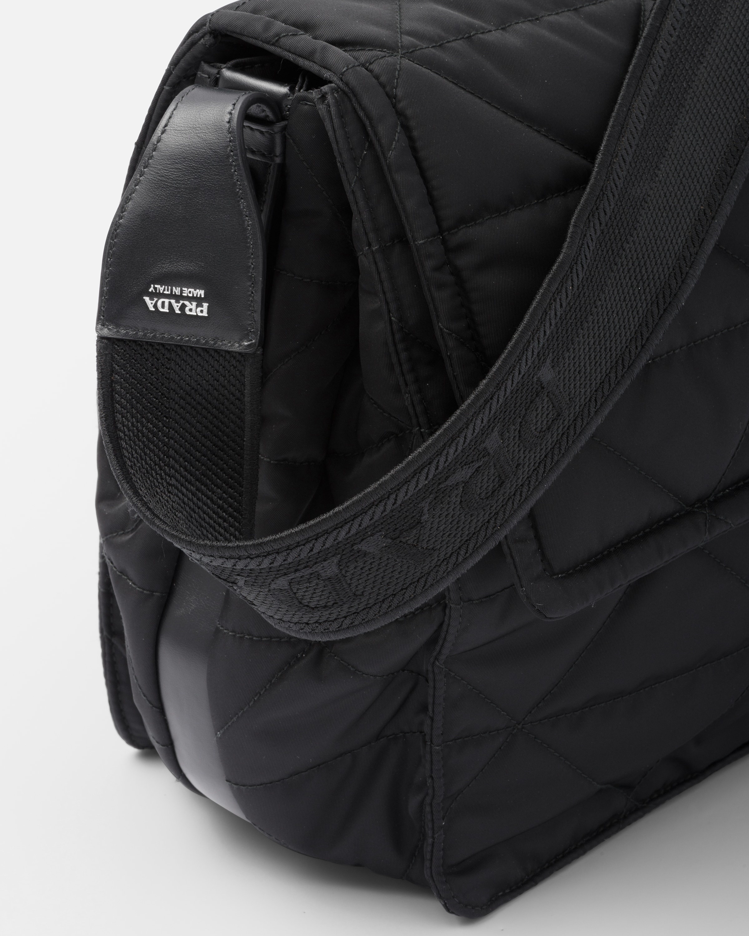 Topstitched Re-Nylon shoulder bag - 7