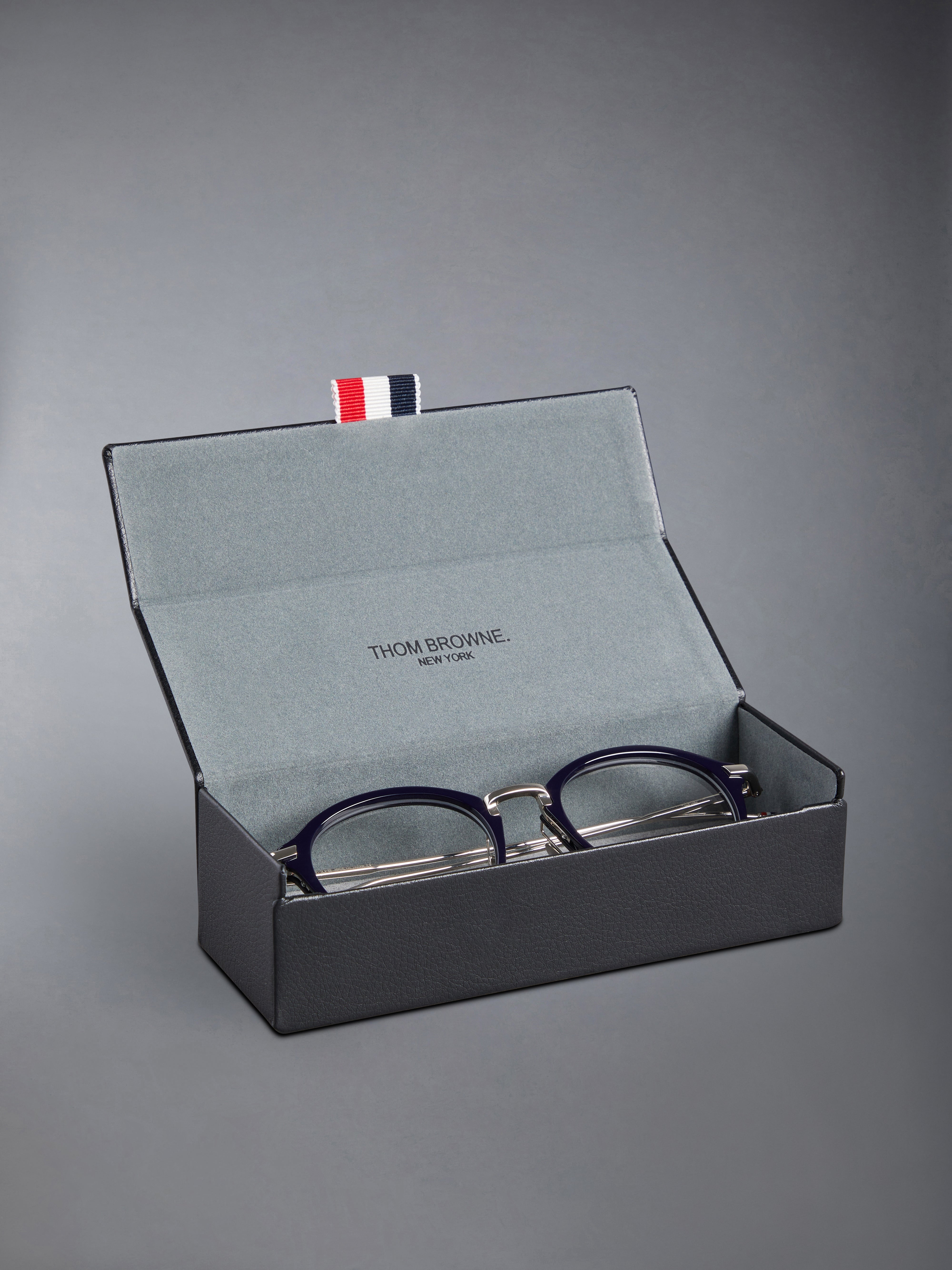 ACETATE AND TITANIUM ROUND EYEGLASSES - 6