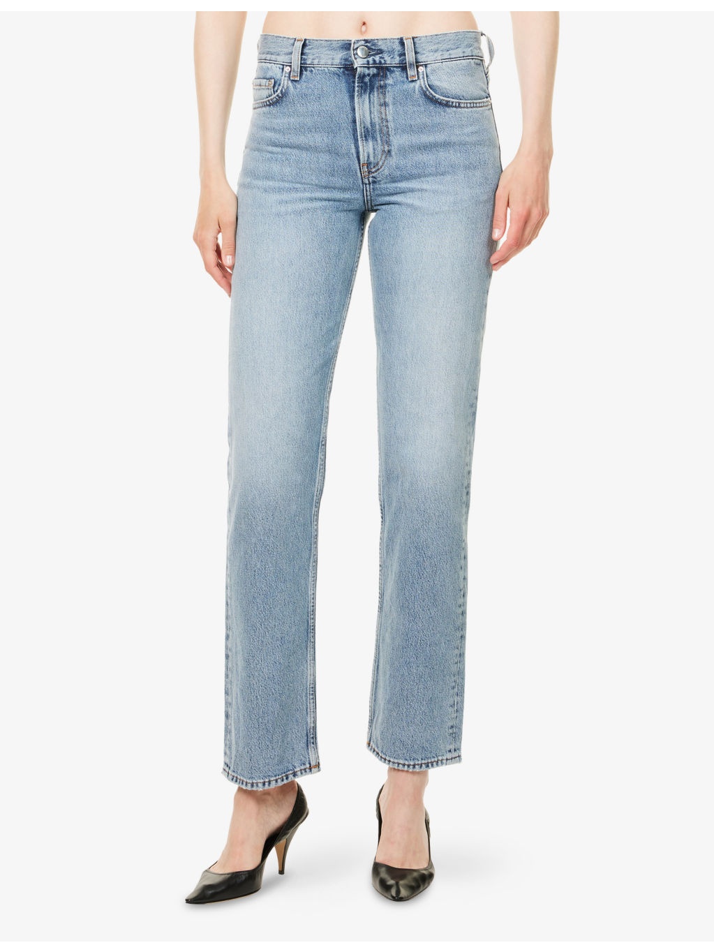 Low Straight-Leg Denim Jeans - 3
