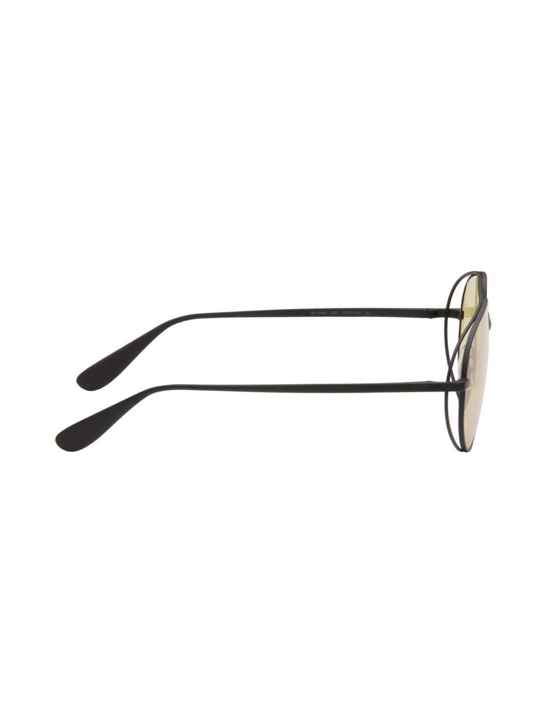 Black & Yellow Classic Aviator Sunglasses - 2