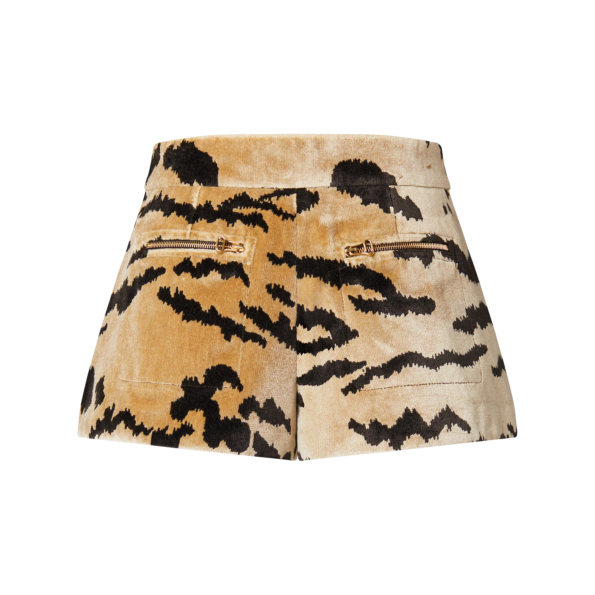 Velvet Tiger Mini Shorts - 3
